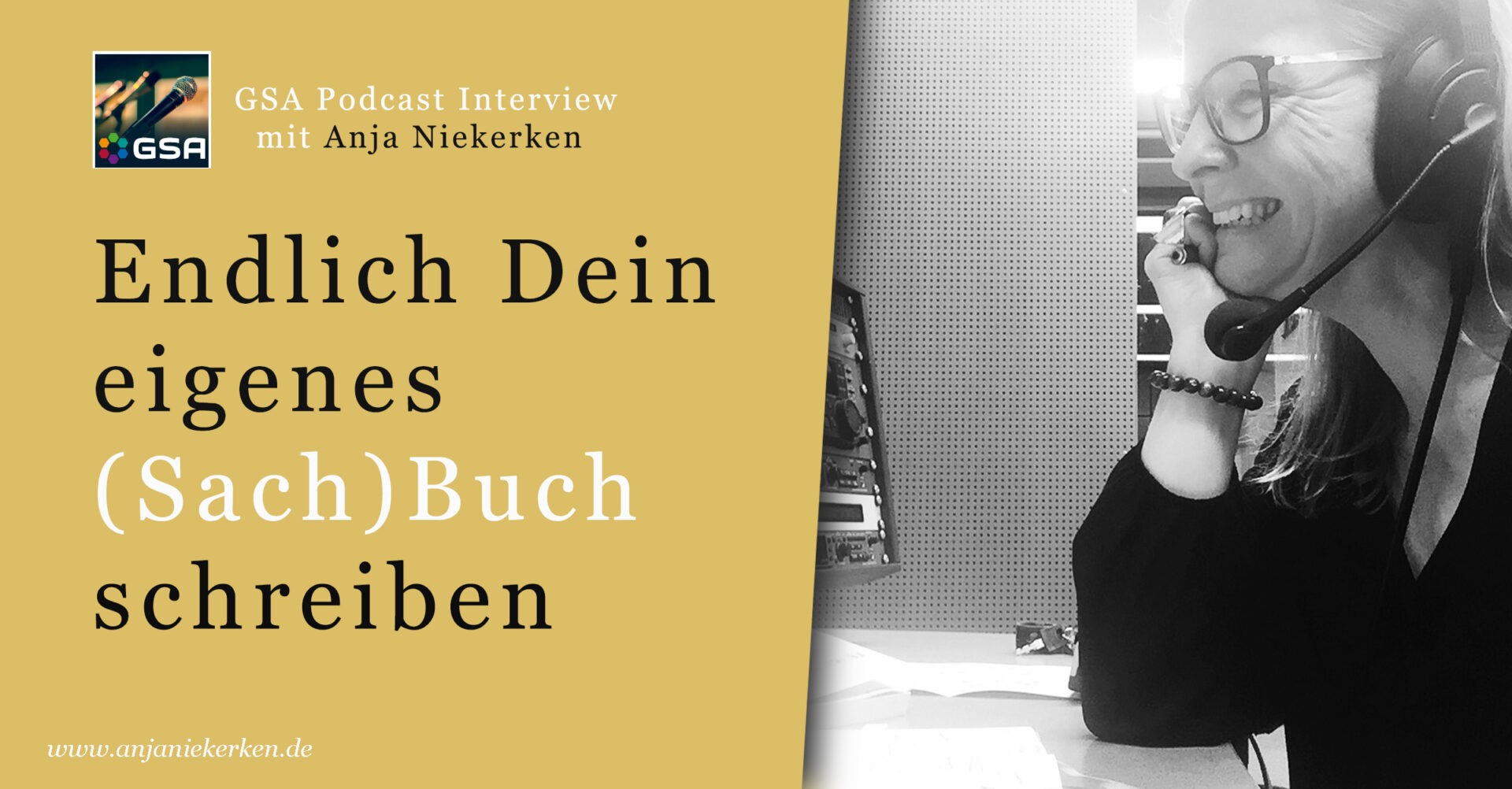 Endlich Dein eigenes (Sach)Buch. Interview mit Anja im Podcast der German Speakers Association.